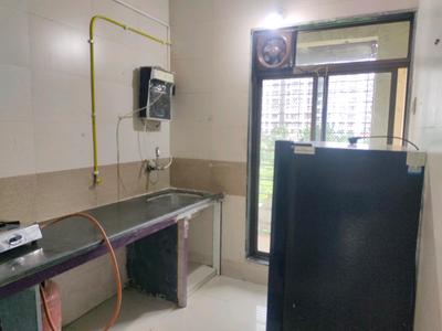 Kitchen Image of 650 Sq.ft 1 BHK Apartment / Flat for rent in Airoli Navi Mumbai for Rs. 22500
