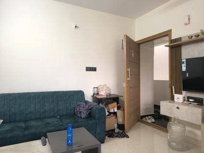 Living Room Image of 600 Sq.ft 1 BHK Apartment / Flat for rent in Whitefield Bengaluru for Rs. 26000