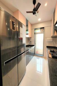 Kitchen Image of 620 Sq.ft 2 BHK Apartment / Flat for rent in Rustomjee Azziano, Thane West Thane for Rs. 45000