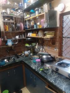 Kitchen Image of 480 Sq.ft 1 BHK Independent House for rent in Malka Ganj New Delhi for Rs. 15000