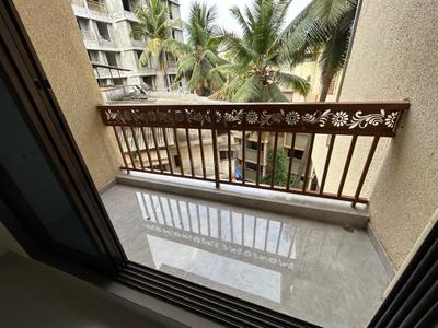 Balcony Image of 697 Sq.ft 1 BHK Apartment / Flat for rent in Pragati Om Gulmohar, Dombivli East Thane for Rs. 16000