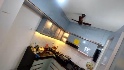 Kitchen Image of 1200 Sq.ft 3 BHK Apartment / Flat for rent in Mantra Essence, Undri Pune for Rs. 32000