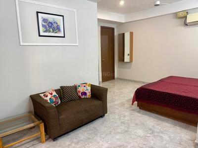 Living Room Image of 350 Sq.ft 1 BHK Builder Floor for rent in Sector 17 Gurgaon for Rs. 25000