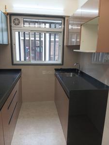 Kitchen Image of 810 Sq.ft 2 BHK Apartment / Flat for rent in Keystone Rustomjee Cleon, Bandra East Mumbai for Rs. 82000