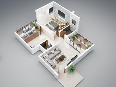 Image of 684 Sq.ft 1 BHK Apartment / Flat for sale in Shirur, Pune for Rs. 2950000