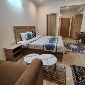 Bedroom Image of 1200 Sq.ft 1 RK Builder Floor for rent in Sector 51 Gurgaon for Rs. 30000