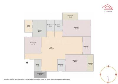 Image of 2280 Sq.ft 3 BHK Apartment / Flat for sale in Yelahanka, Bengaluru for Rs. 16000000