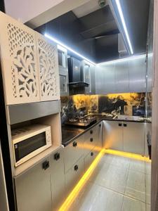 Kitchen Image of 530 Sq.ft 1 BHK Apartment / Flat for rent in Gaurs 14th Avenue, Noida Extension Greater Noida for Rs. 23000