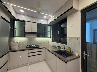 Kitchen Image of 2200 Sq.ft 3 BHK Apartment / Flat for rent in Om Sree Skypark, Kompally Hyderabad for Rs. 60000