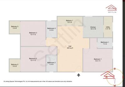Image of 1580 Sq.ft 3 BHK Apartment / Flat for sale in ATZ Areva by ATZ PROPERTIES, Balagere, Bengaluru for Rs. 21100000