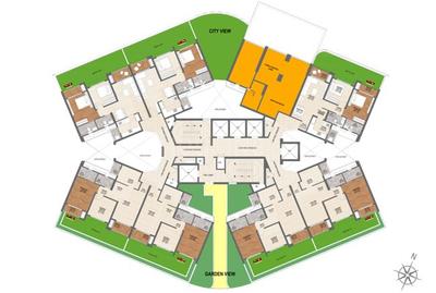 Image of 967 Sq.ft 2 BHK Apartment / Flat for sale in Geras Joy On The Treetops, Hinjawadi Phase 3, Pune for Rs. 7000000