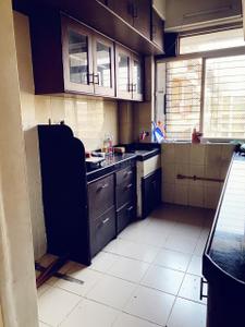 Kitchen Image of 700 Sq.ft 1 BHK Apartment / Flat for rent in Thakur Gayatri Satsang, Kandivali East Mumbai for Rs. 45000