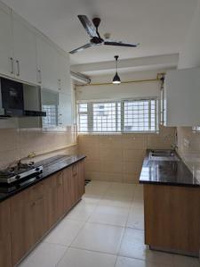 Kitchen Image of 1739 Sq.ft 3 BHK Apartment / Flat for rent in Prestige High Fields, Financial District Hyderabad for Rs. 65000