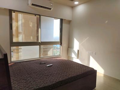 Bedroom Image of 700 Sq.ft 1 BHK Apartment / Flat for rent in Gurukrupa Marina Enclave Wings Q And R With Kindergarten Phase IV, Malad West Mumbai for Rs. 52000