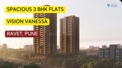 Image of 1992 Sq.ft 3 BHK Apartment / Flat for sale in Vision Vanessa, Ravet, Pune for Rs. 18500000