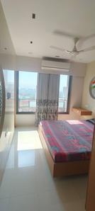 Bedroom Image of 950 Sq.ft 3 BHK Apartment / Flat for rent in Dev Parijat, Vaishno Devi Circle Ahmedabad for Rs. 42000