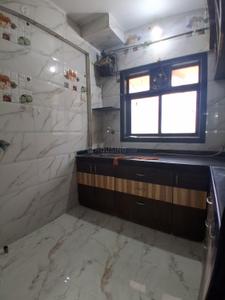 Kitchen Image of 630 Sq.ft 1 BHK Apartment / Flat for rent in Swananda CHS, Airoli Navi Mumbai for Rs. 36000