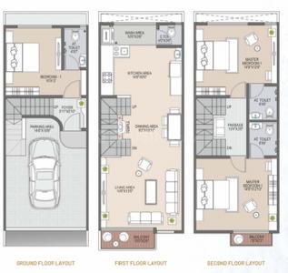Image of 1833 Sq.ft 3 BHK Villa for sale in Dindoli, Surat for Rs. 6951000
