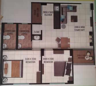 Image of 709 Sq.ft 2 BHK Apartment / Flat for sale in Rau, Indore for Rs. 2350000