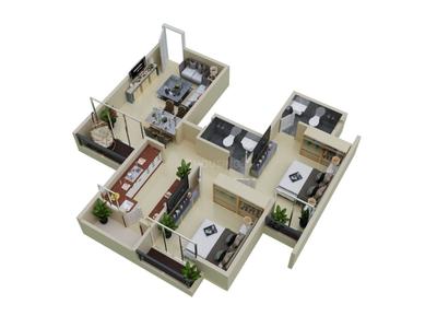 Image of 1250 Sq.ft 3 BHK Apartment / Flat for sale in Panjari farm, Nagpur for Rs. 4500000