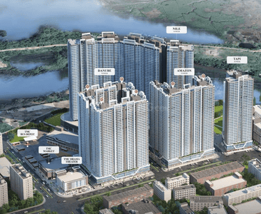 Image of 795 Sq.ft 1 BHK Apartment / Flat for sale in Yes Palm Riveria, Mumbra, Thane for Rs. 4688000