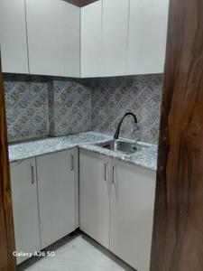 Kitchen Image of 400 Sq.ft 1 RK Builder Floor for rent in Sector 15 Gurgaon for Rs. 18000