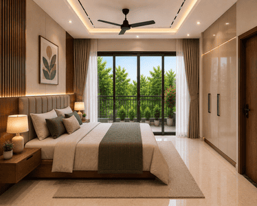 Bedroom Image of 760 Sq.ft 2 BHK Builder Floor for sale in Yewalewadi Pune for Rs. 2500000