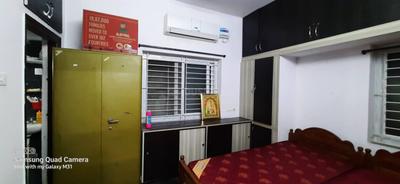 Bedroom Image of 600 Sq.ft 1 BHK Builder Floor for rent in Concrete OU Colony, Shaikpet Hyderabad for Rs. 17500