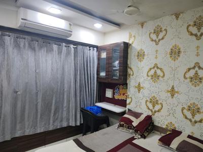 Bedroom Image of 530 Sq.ft 1 BHK Apartment / Flat for rent in Kasarvadavali Thane for Rs. 18000