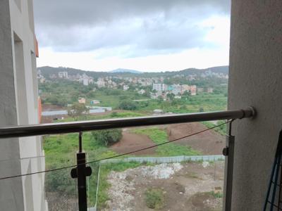 Balcony Image of 850 Sq.ft 2 BHK Apartment / Flat for rent in Vighnaharta Life Canvas, Mamurdi Pune for Rs. 25000