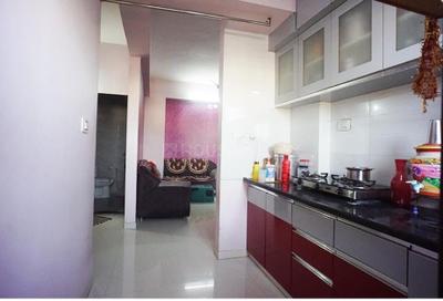 Kitchen Image of 1100 Sq.ft 2 BHK Apartment / Flat for sale in Tragad Ahmedabad for Rs. 4700000