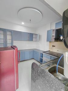 Kitchen Image of 650 Sq.ft 1 BHK Builder Floor for rent in Mahalakshmi Nagar Indore for Rs. 20000