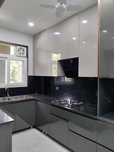 Kitchen Image of 1080 Sq.ft 1 BHK Builder Floor for rent in Vidya Enclave, Sector 56 Gurgaon for Rs. 40000
