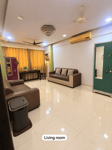 Living Room Image of 724 Sq.ft 2 BHK Apartment / Flat for rent in Charkop Kshitij CHSL, Kandivali West Mumbai for Rs. 32000