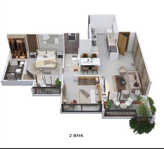 Image of 920 Sq.ft 2 BHK Apartment / Flat for sale in Austin Yana, Tathawade, Pune for Rs. 9800000