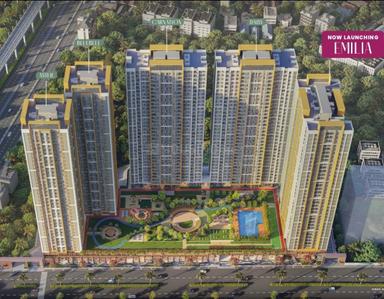 Image of 750 Sq.ft 1 BHK Apartment / Flat for sale in Prestige Garden Trails, Mira Road East, Mira Bhayandar for Rs. 9500000