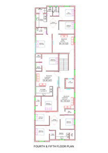Floor Plan Image of 887 Sq.ft 2 BHK Apartment / Flat for sale in Madipakkam Chennai for Rs. 8426500