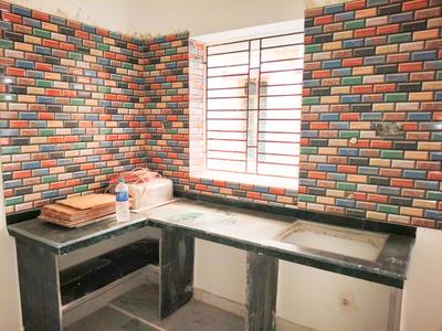 Kitchen Image of 805 Sq.ft 2 BHK Apartment / Flat for sale in Paschim Putiary Kolkata for Rs. 3300000