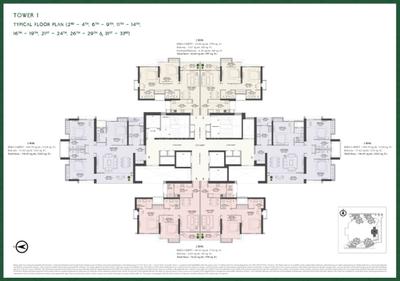 Image of 1750 Sq.ft 3 BHK Apartment / Flat for sale in Juinagar, Navi Mumbai for Rs. 38500000