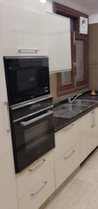 Kitchen Image of 1800 Sq.ft 3 BHK Builder Floor for rent in Gulmohar Park New Delhi for Rs. 175000