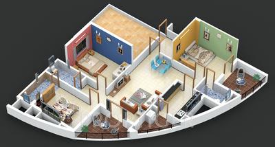 Image of 1232 Sq.ft 2 BHK Apartment / Flat for sale in Arkade Rare, Bhandup West, Mumbai for Rs. 18300000