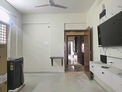 Living Room Image of 610 Sq.ft 1 BHK Apartment / Flat for rent in Whitefield Bengaluru for Rs. 27000