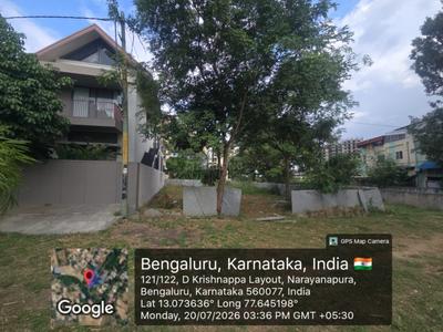 Image of 2400 Sq.ft Residential Plot / Land for sale in Esther Harmony, Narayanapura, Bengaluru for Rs. 25200000