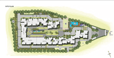 Image of 1876 Sq.ft 3 BHK Apartment / Flat for sale in Mahaveer Celesse, Hunasamaranahalli, Bengaluru for Rs. 26000000
