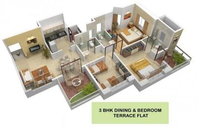 Image of 2285 Sq.ft 3 BHK Apartment / Flat for sale in Shri Venkatesh Sharada Alliance Meghsparsh, Ambegaon Budruk, Pune for Rs. 31600000