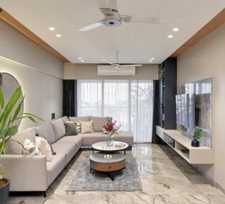 Living Room Image of 1856 Sq.ft 3 BHK Apartment / Flat for sale in Baner Pune for Rs. 13500000