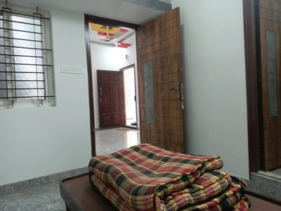 Bedroom Image of 600 Sq.ft 1.5 BHK Builder Floor for rent in Hebbal Bengaluru for Rs. 15000