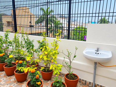 Balcony Image of 160 Sq.ft 1 BHK Apartment / Flat for rent in Sigra Varanasi for Rs. 7000