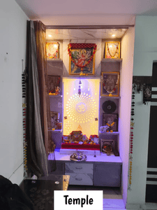 Pooja Room Image of 1480 Sq.ft 3 BHK Duplex for sale in Dindoli Surat for Rs. 7200000