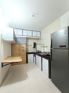 Kitchen Image of 550 Sq.ft 1 BHK Apartment / Flat for rent in Laxmi Township 3, Vishrantwadi Pune for Rs. 32000